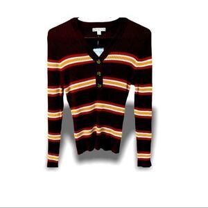 NWOT It’s my Time Women's V- Neck Sweater